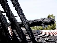 Image from the fire in AK Press warehouse